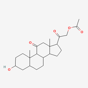 molecular formula C23H34O5 B1212825 Alphadolone acetate 
