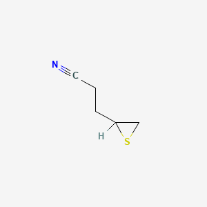 molecular formula C5H7NS B1212828 Thiiranepropanenitrile CAS No. 54096-45-6