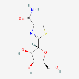 molecular formula C9H12N2O5S B1212829 2beta-Arabinofuranosylthiazole-4-carboxamide CAS No. 92952-33-5