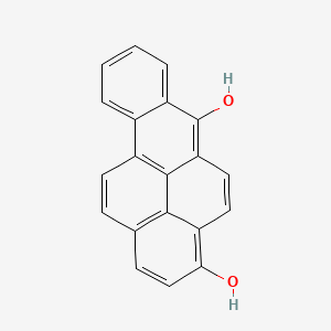 molecular formula C20H12O2 B1212835 Benzo[a]pyrene-3,6-diol CAS No. 63148-10-7