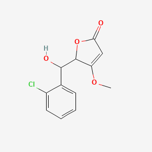molecular formula C12H11ClO4 B1212836 Losigamone 