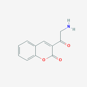 molecular formula C11H9NO3 B12128378 3-(2-Amino-acetyl)-chromen-2-one 