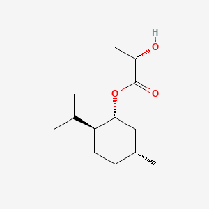 molecular formula C13H24O3 B1212839 Propanoic acid, 2-hydroxy-, (1R,2S,5R)-5-methyl-2-(1-methylethyl)cyclohexyl ester, (2S)- CAS No. 61597-98-6