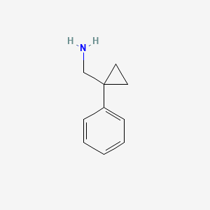 molecular formula C10H13N B1212845 (1-phenylcyclopropyl)methanamine CAS No. 935-42-2