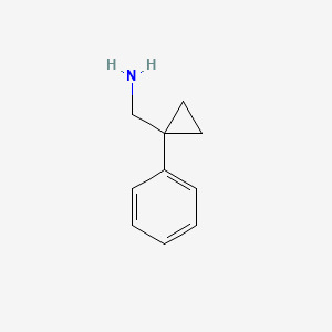 molecular formula C10H13N B1212845 1-Phenylcyclopropanemethylamine CAS No. 935-42-2