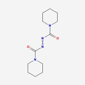 molecular formula C12H20N4O2 B1212847 Azodicarboxylic acid dipiperidide 