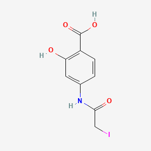 molecular formula C9H8INO4 B1212851 4-Iodoacetamidosalicylic acid CAS No. 4323-00-6