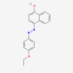 molecular formula C18H16N2O2 B1212853 1-Naphthalenol, 4-[(4-ethoxyphenyl)azo]- CAS No. 6535-42-8
