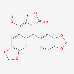molecular formula C20H12O7 B1212859 Taiwanin E 