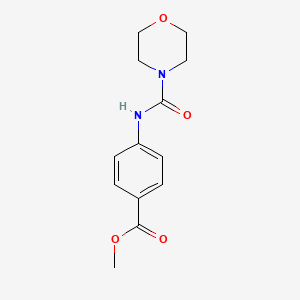 molecular formula C13H16N2O4 B12128669 Methyl 4-[(morpholine-4-carbonyl)amino]benzoate 