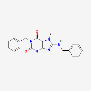 3,7-Dimethyl-1-(phenylmethyl)-8-[(phenylmethyl)amino]purine-2,6-dione