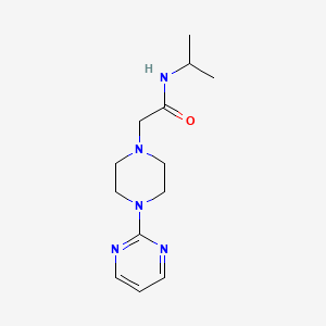 N-propan-2-yl-2-[4-(2-pyrimidinyl)-1-piperazinyl]acetamide