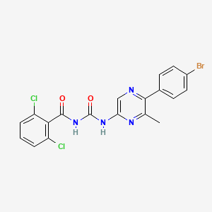 N-(((5-(4-Bromophenyl)-6-methyl-2-pyrazinyl)amino)carbonyl)-2,6-dichlorobenzamide