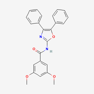 molecular formula C24H20N2O4 B12128969 N-(4,5-diphenyl-1,3-oxazol-2-yl)-3,5-dimethoxybenzamide 