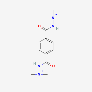 Trimethyl-[[4-[(trimethylazaniumyl)carbamoyl]benzoyl]amino]azanium