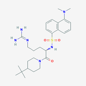 N(2)-Dansyl-L-arginine-4-t-butylpiperidine amide