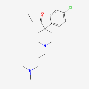 4-Propionyl-4-(4-chlorophenyl)-1-(3-dimethylaminopropyl)piperidine