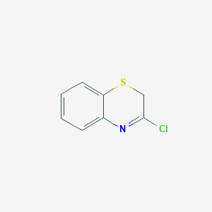 molecular formula C8H6ClNS B12129134 3-Chloro-2H-1,4-benzothiazine CAS No. 918968-14-6