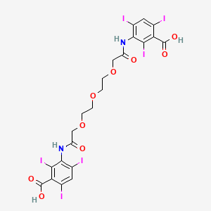 molecular formula C22H18I6N2O9 B1212916 Iotroxic Acid CAS No. 51022-74-3
