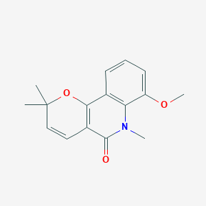 molecular formula C16H17NO3 B121292 Zanthobungeanine CAS No. 64190-94-9