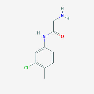 molecular formula C9H11ClN2O B12129267 N-(3-chloro-4-methylphenyl)glycinamide 