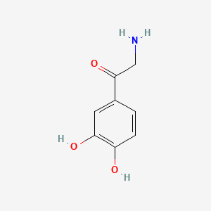 molecular formula C8H9NO3 B1212930 2-Amino-1-(3,4-dihydroxyphenyl)ethanone CAS No. 499-61-6