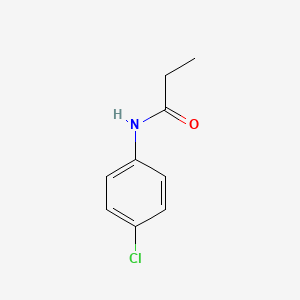 molecular formula C9H10ClNO B1212933 N-(4-Chlorophenyl)propanamide CAS No. 2759-54-8