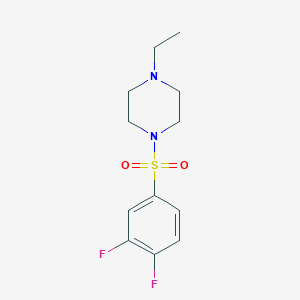 molecular formula C12H16F2N2O2S B12129339 1-(3,4-Difluorobenzenesulfonyl)-4-ethylpiperazine 
