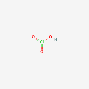 molecular formula HClO3<br>ClHO3 B1212943 Chloric acid CAS No. 7790-93-4