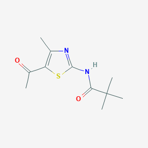 molecular formula C11H16N2O2S B12129442 N-(5-Acetyl-4-methyl-thiazol-2-yl)-2,2-dimethyl-propionamide 