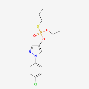 molecular formula C14H18ClN2O3PS B1212952 Pyraclofos CAS No. 77458-01-6