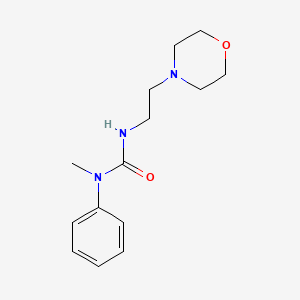 molecular formula C14H21N3O2 B12129665 1-Methyl-3-[2-(morpholin-4-yl)ethyl]-1-phenylurea 