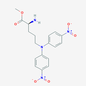 molecular formula C18H20N4O6 B1212970 N5-Dinitrophenyl-L-ornithine methyl ester 