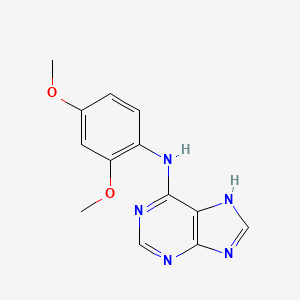 molecular formula C13H13N5O2 B12129747 N-(2,4-dimethoxyphenyl)-7H-purin-6-amine 