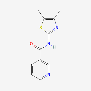 molecular formula C11H11N3OS B12129786 N-(4,5-dimethyl-1,3-thiazol-2-yl)pyridine-3-carboxamide 