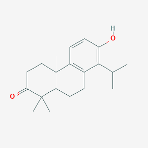 molecular formula C20H28O2 B1212989 Podocarpa-8,11,13-trien-3-one, 13-hydroxy-14-isopropyl- 