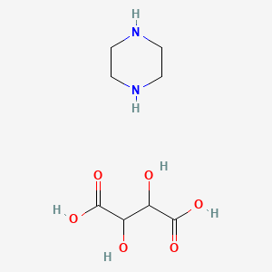 molecular formula C8H16N2O6 B1212998 Piperate Tartrate CAS No. 133-36-8