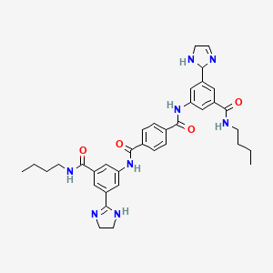 N1-[3-(butylcarbamoyl)-5-(2,5-dihydro-1H-imidazol-2-yl)phenyl]-N4-[3-(butylcarbamoyl)-5-(4,5-dihydro-1H-imidazol-2-yl)phenyl]terephthalamide
