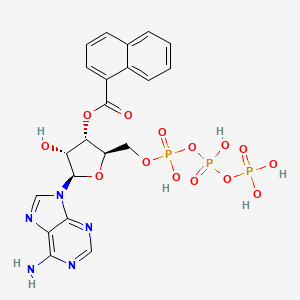 molecular formula C21H22N5O14P3 B1213006 3'-O-Naphthoyladenosine 5'-triphosphate CAS No. 76152-01-7