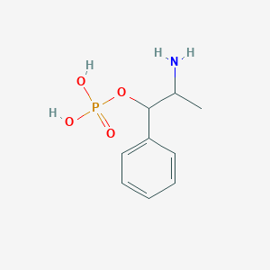 molecular formula C9H14NO4P B1213009 (2-Amino-1-phenylpropyl) dihydrogen phosphate CAS No. 63620-43-9
