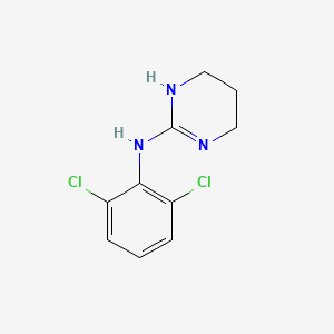 molecular formula C10H11Cl2N3 B1213010 N-(2,6-dichlorophenyl)-1,4,5,6-tetrahydropyrimidin-2-amine 