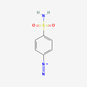 molecular formula C6H6N3O2S+ B1213011 4-Diazobenzenesulfonamide CAS No. 14289-29-3