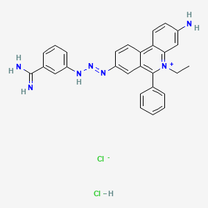 molecular formula C28H27Cl2N7 B1213026 Samorin CAS No. 4174-74-7