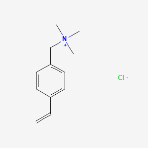 molecular formula C12H18ClN B1213027 (p-Vinylbenzyl)trimethylammonium chloride CAS No. 7538-38-7