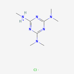 molecular formula C8H17ClN6 B1213031 Pentamethylmelamine monohydrochloride CAS No. 16268-63-6