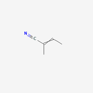 molecular formula C5H7N B1213032 2-Methyl-2-butenenitrile CAS No. 4403-61-6
