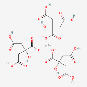 molecular formula C18H21O21Y B1213043 Yttrium citrate CAS No. 18404-01-8