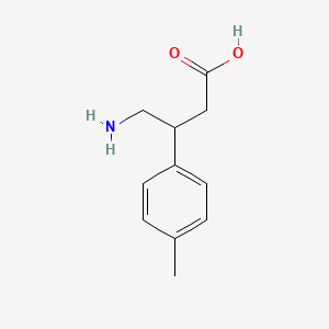 molecular formula C11H15NO2 B1213044 4-Amino-3-(4-methylphenyl)butanoic acid CAS No. 28311-38-8