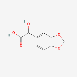 molecular formula C9H8O5 B1213049 3,4-Methylenedioxymandelic acid CAS No. 27738-46-1
