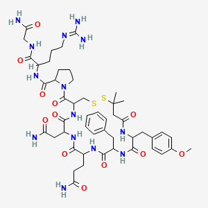 molecular formula C49H70N14O12S2 B1213051 Dp[Tyr(methyl)2,Arg8]-Vasopressin CAS No. 67269-08-3